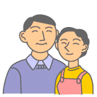 EDを克服した夫婦のイラスト